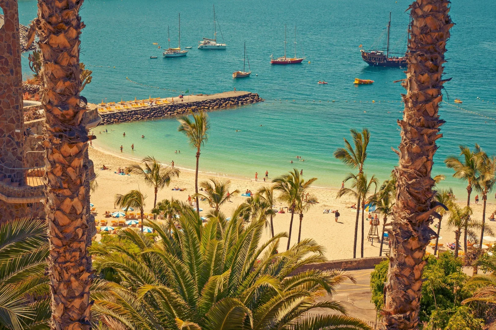 Scenic beaches of Canary Islands, Spain